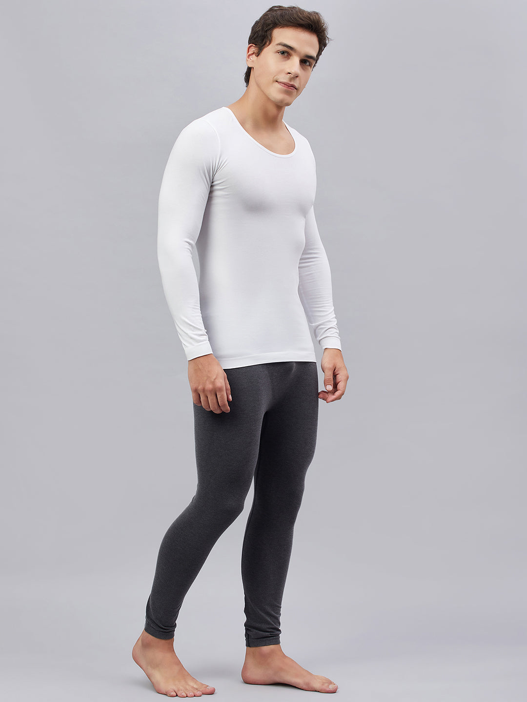 Seamless Heatmax Mens Under Shirt White