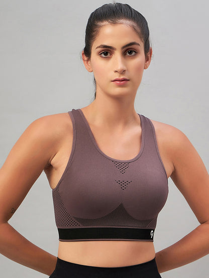 Women Brown Sports Bra