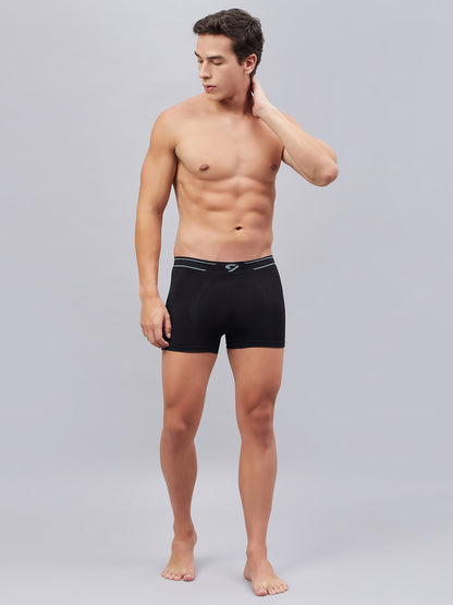 C9 Airwear Black Seamless Trunk For Men