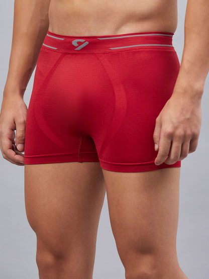 C9 Airwear Red Seamless Trunk For Men