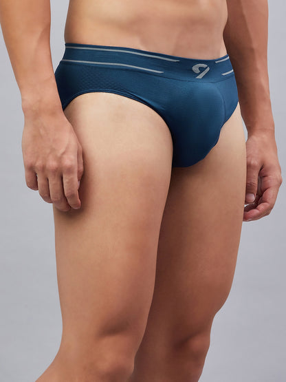 C9 AIRWEAR Skin friendly Men's Seamless Blue opal Basic Briefs