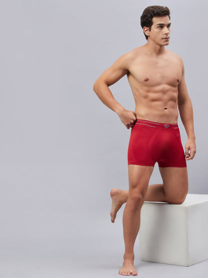 C9 Airwear Red Seamless Trunk For Men