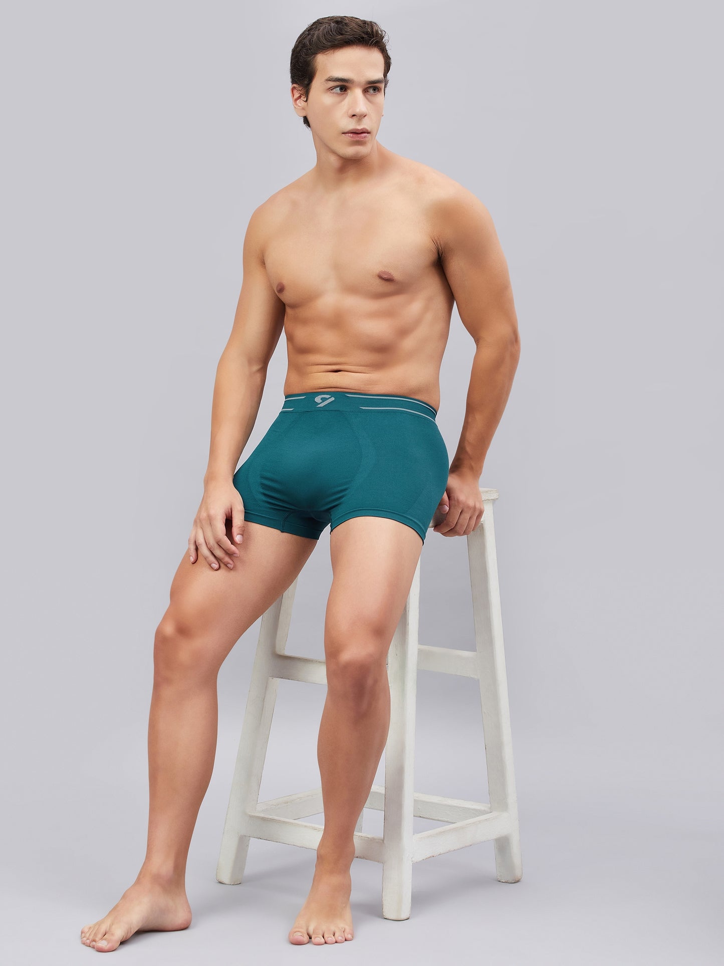 C9 Airwear Teal green Seamless Trunk For Men