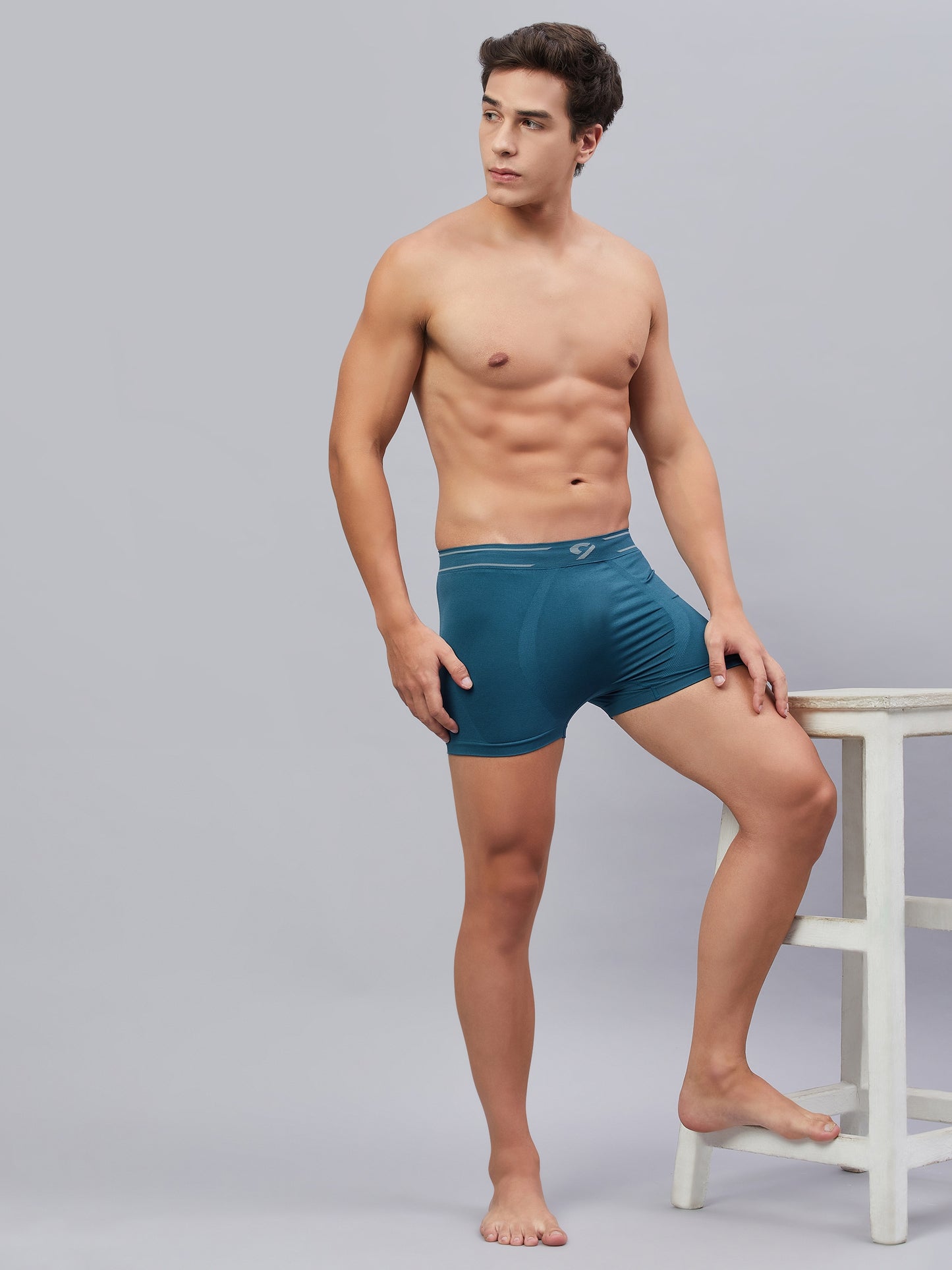 C9 Airwear Legion Blue Seamless Trunk For Men