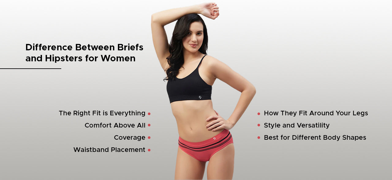 difference between briefs and hipsters for women