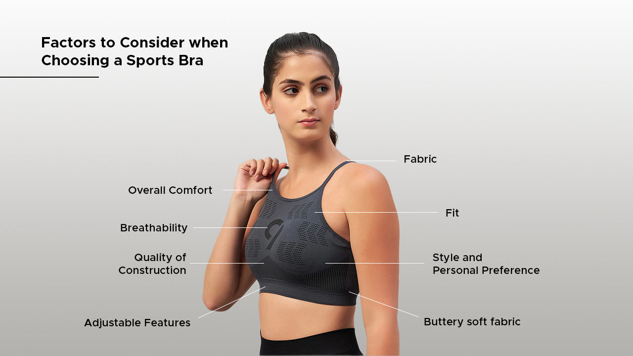 factors to consider when choosing a sports bra