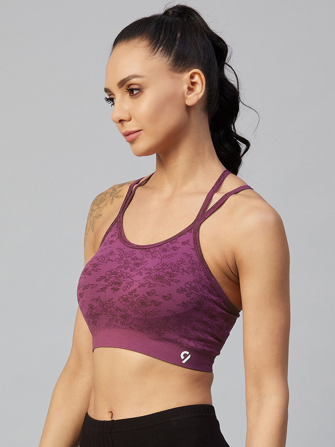 C9 Airwear Women  Stripe Back Sports Bra