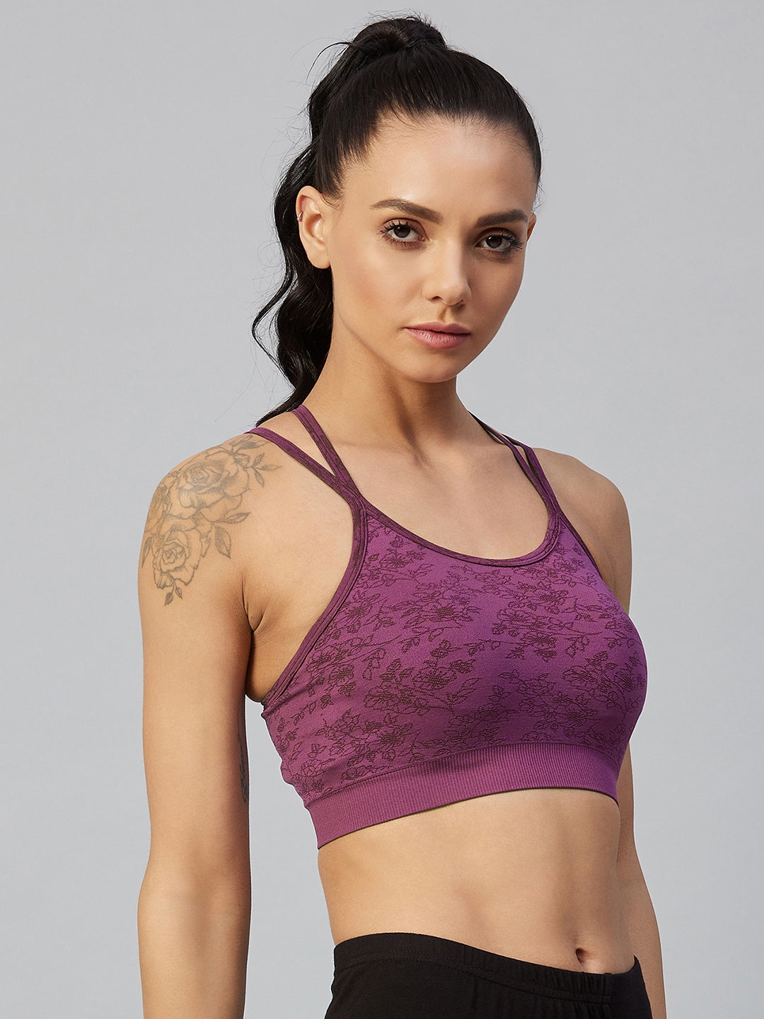 C9 Airwear Women  Stripe Back Sports Bra